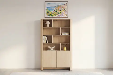 Bibliothèque Toscane - Bibliotheque Chêne clair 103 cm x 39 cm x 170 cm