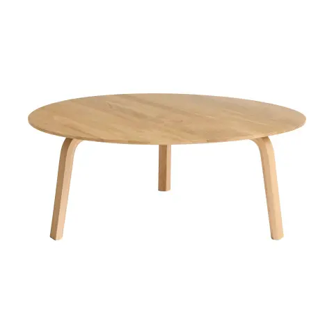Table basse Bella Chêne laqué, Ø80x32 cm