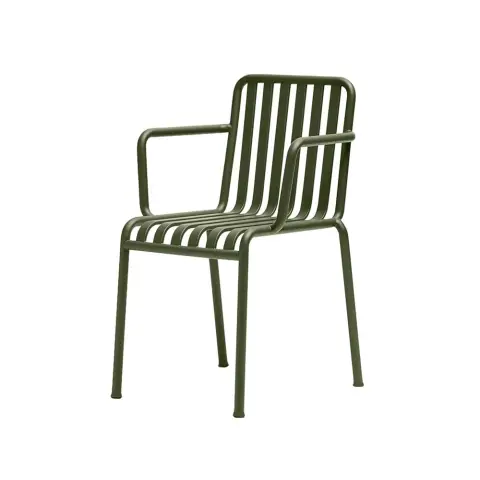 Chaise Palissade avec accoudoirs Olive