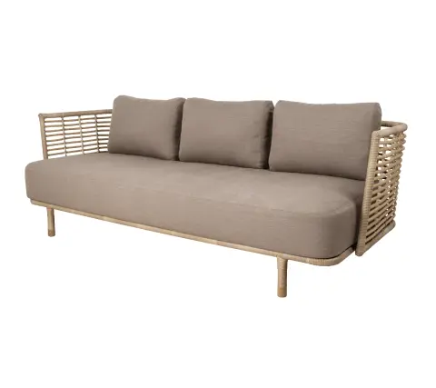 Canapé Sense weave 3 places AirTouch taupe