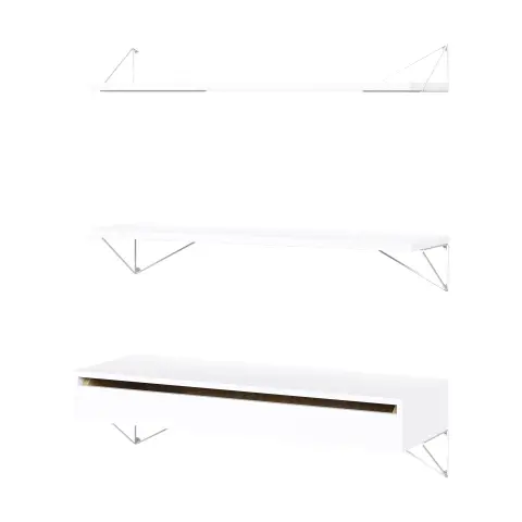 Système d'étagères Pythagoras Bundle C blanc-blanc