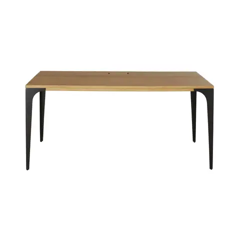 Bureau professionnel en bois de manguier et fer noir L160