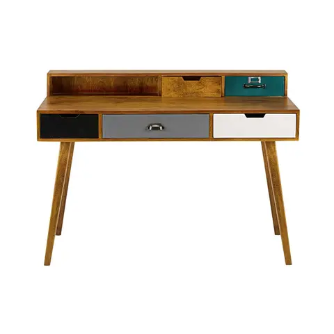 Bureau en bois de manguier massif, L125 cm